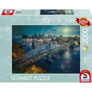 PUZZLE SCHMIDT - T. KINKADE : CLAIR DE LUNE A MANHATTAN - 2000 PIECES