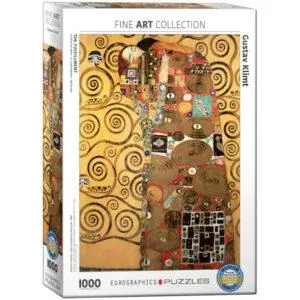 PUZZLE EUROGRAPHICS - BEAUX ARTS : G. KLIMT : LE DESIR ACCOMPLI - 1000 PIECES