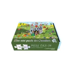 MINI PUZZLE CARTES D'ART : LES CHEVALIERS - 50 PIECES
