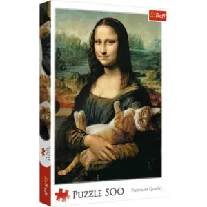 PUZZLE TREFL : MONA LISA ET LE CHAT - 500 PIECES