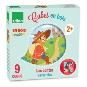 CUBES EN BOIS LES CONTES - VILAC