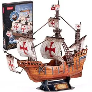 PUZZLE 3D CUBIC FUN : NAVIRE SANTA MARIA - 204 PIECES