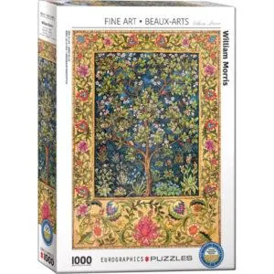 PUZZLE EUROGRAPHICS BEAUX ARTS - W. MORRIS : TAPISSERIE ARBRE DE VIE - 1000 PIECES