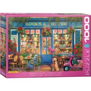 PUZZLE EUROGRAPHICS : LIVRES ET CAFE - 1000 PIECES
