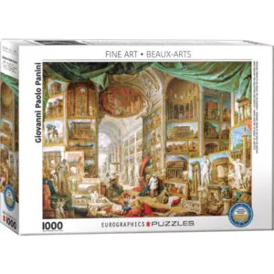 PUZZLE EUROGRAPHICS BEAUX ARTS - G. PANINI : GALERIE DE VUES DE LA ROME ANTIQUE - 1000 PIECES