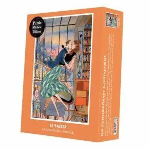 PUZZLE BOIS WILSON - A. BRUCHON : LE BAISER - 500 PIECES