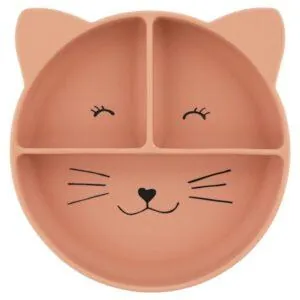 ASSIETTE A COMPARTIMENTS AVEC VENTOUSE MRS CAT - TRIXIE BABY