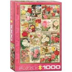 PUZZLE EUROGRAPHICS : CATALOGUE DE GRAINES DE ROSES - 1000 PIECES