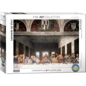 PUZZLE EUROGRAPHICS - BEAUX ARTS - L. DE VINCI : LE DERNIER REPAS - 1000 PIECES