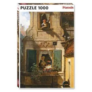 PUZZLE PIATNIK - SPITZWEG : LA LETTRE D AMOUR INTERCEPTEE - 1000 PIECES