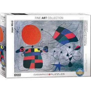 PUZZLE EUROGRAPHICS - BEAUX ARTS - J. MIRO : LE SOURIRE AUX AILES FLAMBOYANTES - 1000 PIECES