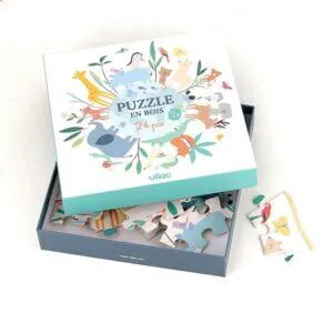 PUZZLE ROND VILAC : LE MONDE - SARAH BETZ - 24 PIECES