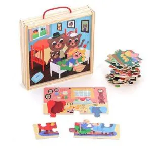 PUZZLES VILAC : BOUCLE D'OR - INGELA P.ARRHENIUS - 9 PIECES