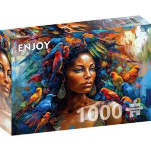 PUZZLE ENJOY : REINE DES PLUMES - 1000 PIECES