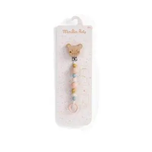 ATTACHE TETINE BOIS SOURIS - LA PETITE ECOLE DE DANSE - MOULIN ROTY