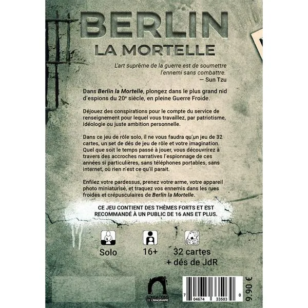 BERLIN LA MORTELLE – Jeu de Rôle Solo