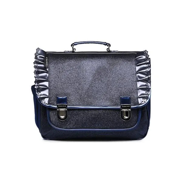 CARTABLE PRIMAIRE 38 CM - FROUFROUS PAILLETTES MARINE - CARAMEL ET CIE