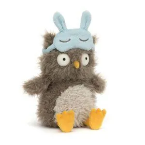 PELUCHE PETIT HIBOU AUDREY ET SON MASQUE - JELLYCAT