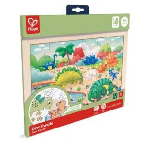 PUZZLE 2 EN 1 : DINOSAURES - 24 PIECES
