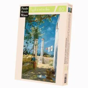 PUZZLE BOIS WILSON - P. M. MONSTED : ETE A CAPRI - 80 PIECES