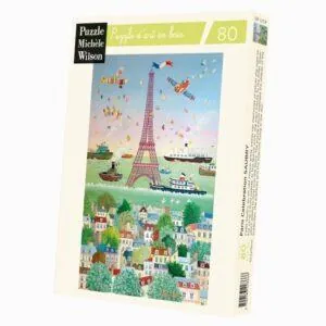 PUZZLE BOIS WILSON - C. SAUBRY : PARIS EN FETE - 80 PIECES
