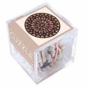 PUZZLE CUBE BOIS WILSON : ROSACE NOTRE DAME - 30 PIECES