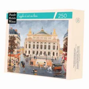 PUZZLE BOIS WILSON - F. DELACROIX : PLACE DE L'OPERA - 250 PIECES