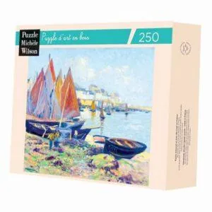 PUZZLE BOIS WILSON - P. MADELINE : BATEAUX ET DEBARDEURS - 250 PIECES