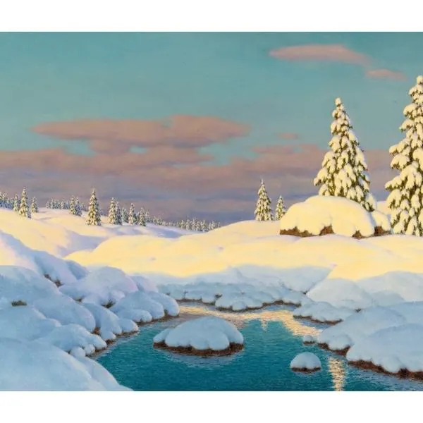 PUZZLE BOIS WILSON - I. CHOULTSE : PAYSAGE HIVERNAL - 500 PIECES – Image 2