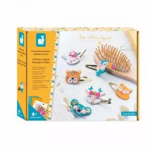 COFFRET 6 BARRETTES ANIMAUX A PAILLETTES A CREER - JANOD