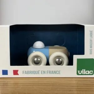 MINI VOITURE BOIS MOIT MOIT - BLEUE - VILAC