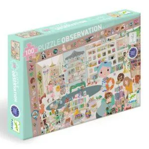 PUZZLE DJECO OBSERVATION : LA PETITE BOUTIQUE - 100 PIECES
