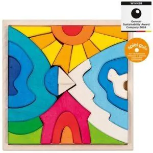 COFFRET DE CONSTRUCTION BOIS - PETIT OURS BLANC - GOKI