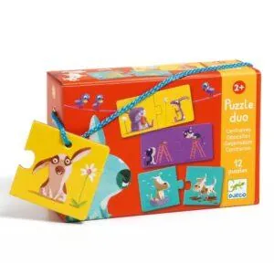 PUZZLE DJECO DUO : LES CONTRAIRES - 2 PIECES