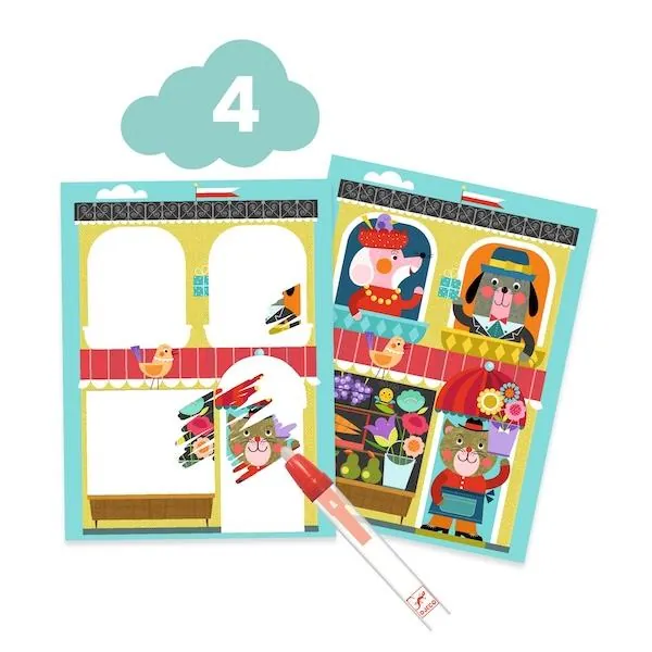 COFFRET 6 ACTIVITES - LE CHAT ET SES AMIS - DJECO – Image 5