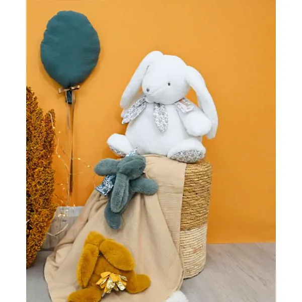 PELUCHE GRAND LAPIN - LAPIN DOUDOU - BLANC 42 CM - DOUDOU ET COMPAGNIE – Image 3