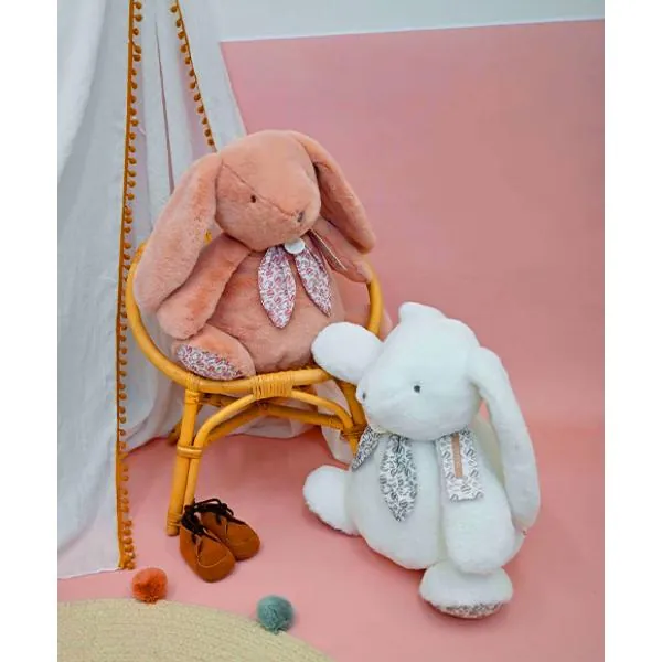 PELUCHE GRAND LAPIN - LAPIN DOUDOU - BLANC 42 CM - DOUDOU ET COMPAGNIE – Image 2