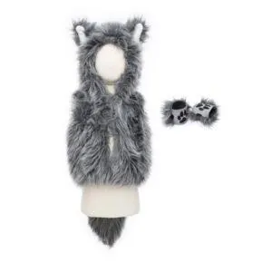 VESTE DE GRAND MECHANT LOUP AVEC GANTS - TAILLE 3/4 - GREAT PRETENDERS