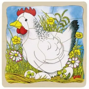 PUZZLE A COUCHES GOKI : LA POULE