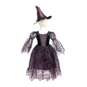 ROBE DE SORCIERE ARAIGNEE AVEC CHAPEAU - TAILLE 7/8 - GREAT PRETENDERS