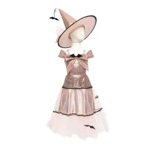 ROBE DE SORCIERE GLAMOUR AVEC CHAPEAU - TAILLE 7/8 - GREAT PRETENDERS