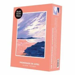 PUZZLE BOIS WILSON - L. WOOD : PROMENADE EN AVRIL - 350 PIECES