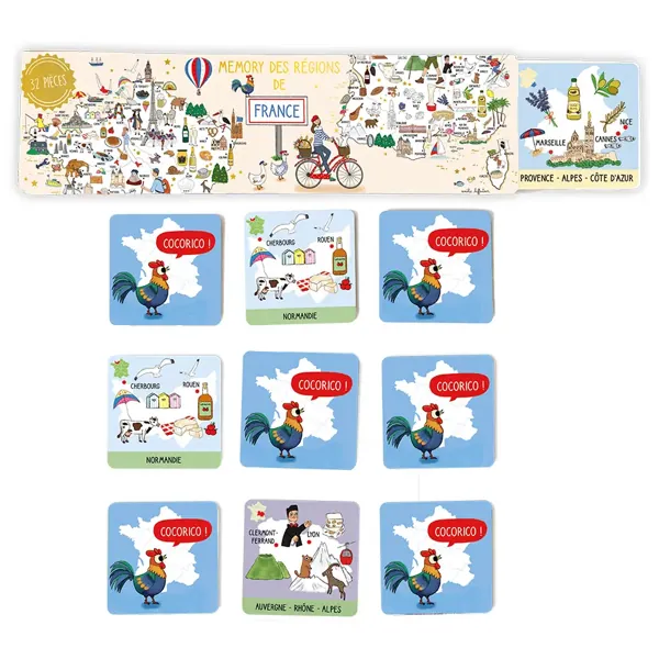 MON MEMORY LA FRANCE 32 PIECES - CARTE D'ART