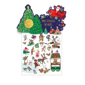 JEU STICKERS ET POSTER PAYSAGE DE NOEL - CARTES D'ART