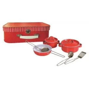 SET DE CASSEROLES EN METAL ET VALISETTE - EGMONT TOYS