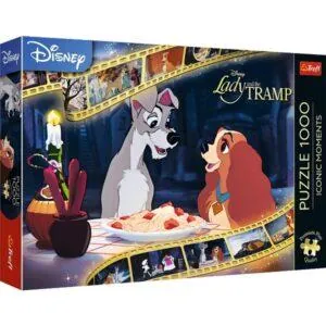 PUZZLE TREFL DISNEY MOMENTS EMBLEMATIQUES : LA BELLE ET LE CLOCHARD - 1000 PIECES