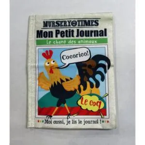 LIVRE EN TISSU MON PREMIER JOURNAL POUR LES TOUT PETITS : LE CHANT DES ANIMAUX