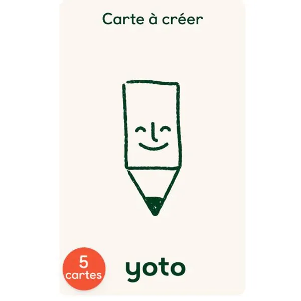 CARTES YOTO : CARTES A CREER X5