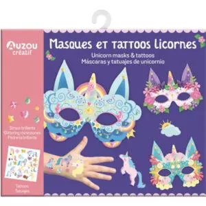 POCHETTE MASQUE ET TATOOS LICORNE - AUZOU