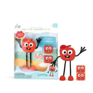 JOUET DE BAIN - PERSONNAGE ROUGE SAMMY - GLO PALS